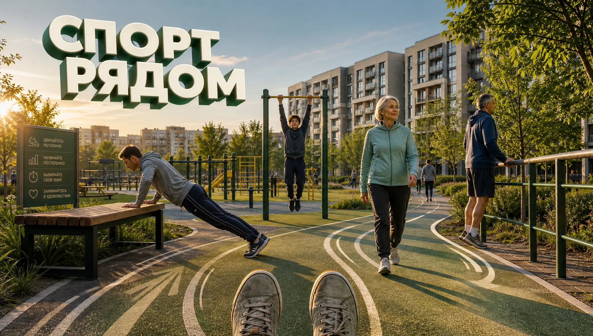 Доступный спорт во дворе: как тренироваться без абонемента — советы Руслана Захаркина