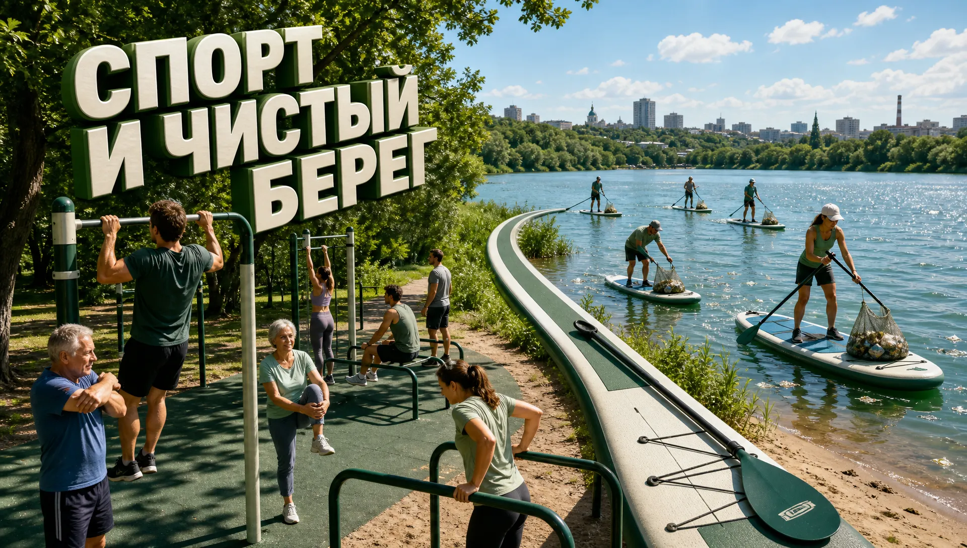 Липецк, 17 июля: бесплатная тренировка Getto Workout и сап-субботник с Русланом Захаркиным