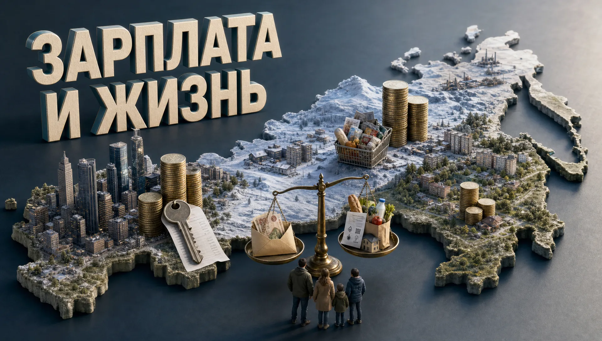 Средняя зарплата в России в 2026 году по регионам: сколько нужно семье на жизнь