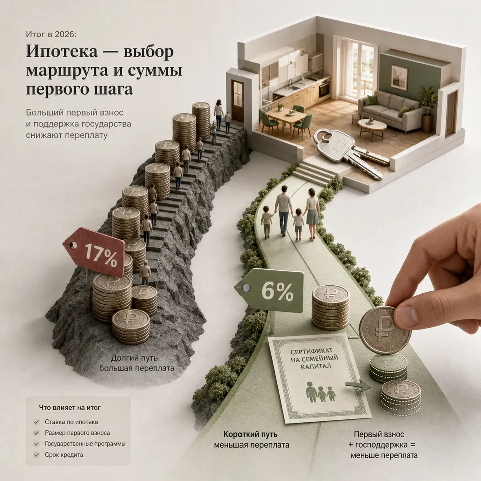 Ипотека 2026: ставки и как сэкономить (демо форматов мастера)