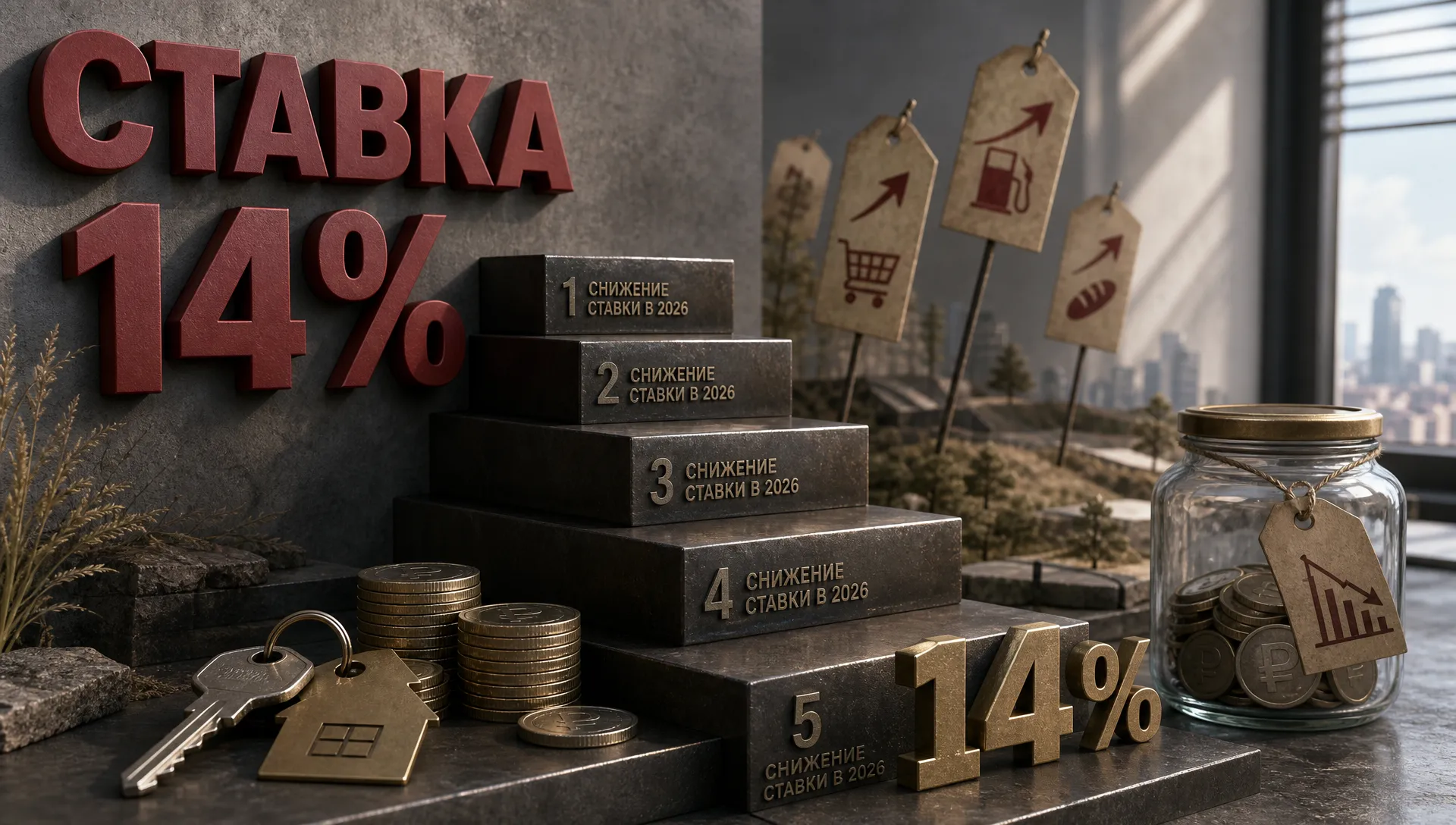 Ключевая ставка ЦБ 14% в июле 2026: кредиты и вклады