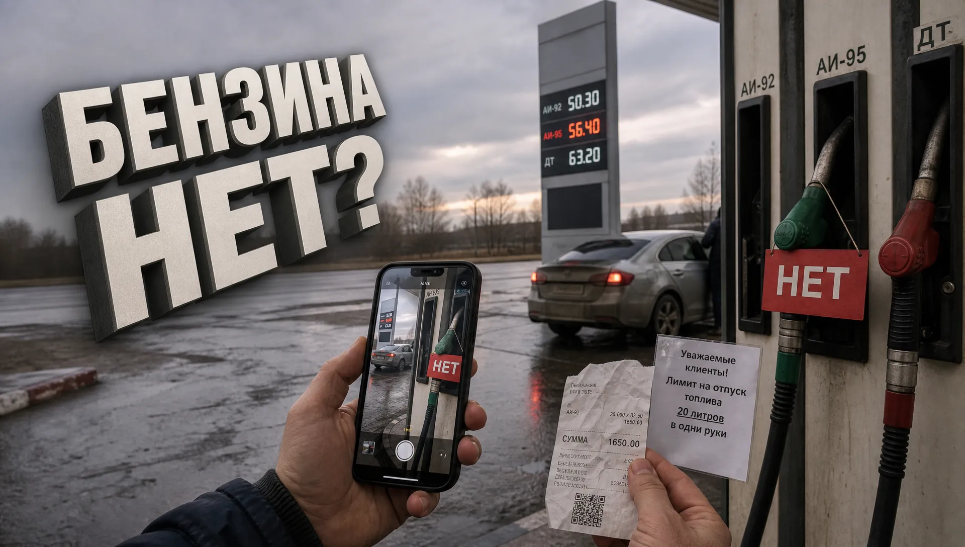 Нет бензина на АЗС в 2026: куда жаловаться и что делать