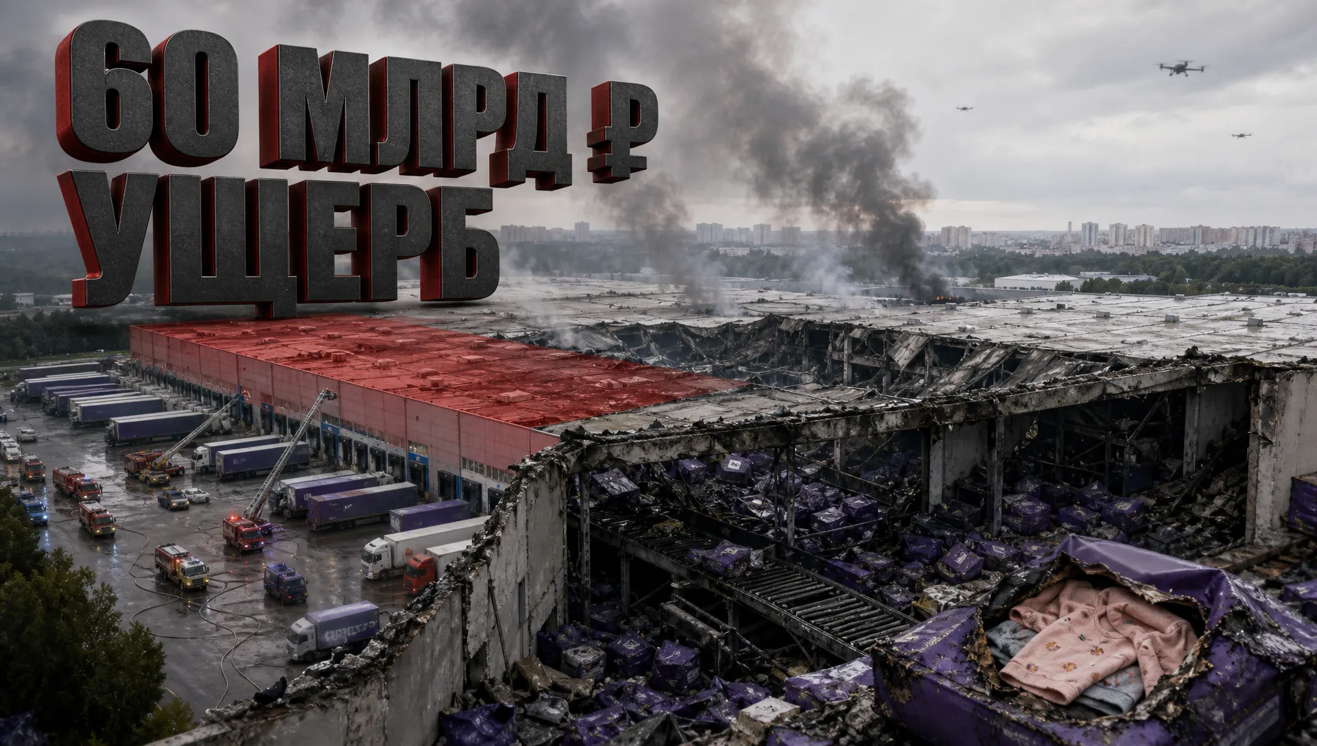 Удары БПЛА по складам Wildberries: ущерб 60 млрд