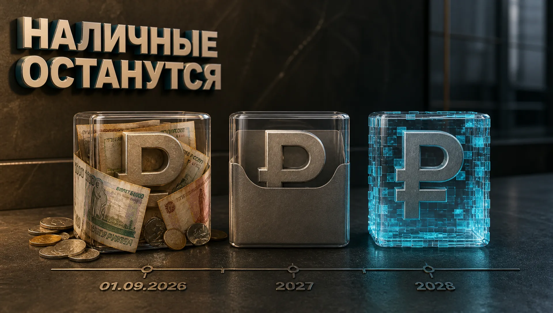 Цифровой рубль с 1 сентября 2026: что с наличными