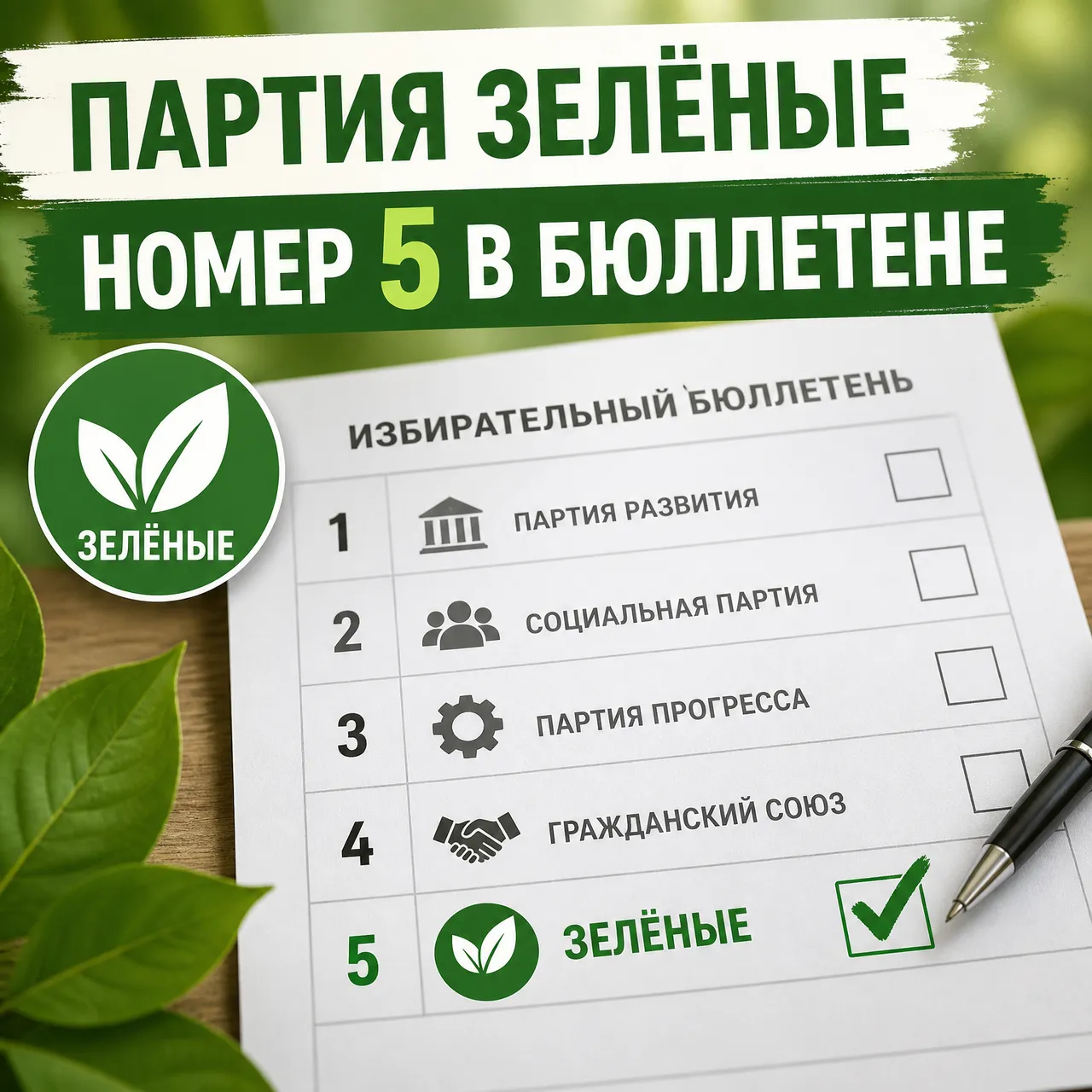 ЦИК России провёл жеребьевку: «Зелёные» — номер 5 в бюллетене: жеребьёвка ЦИК 2026