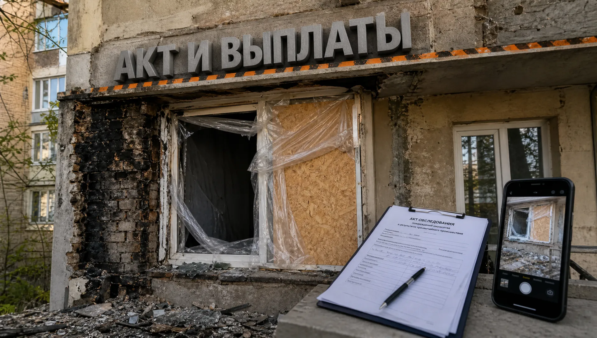 Жильё повреждено дроном: что делать — акт и выплаты