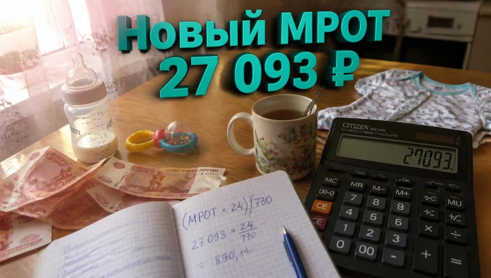 Новый МРОТ 27 093 рубля: расчет декретных и больничных