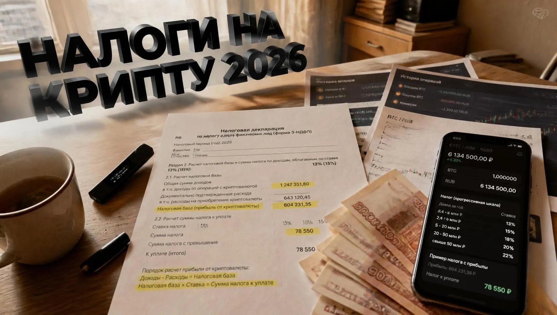 Налоги на криптовалюту в 2026 году: полный гид