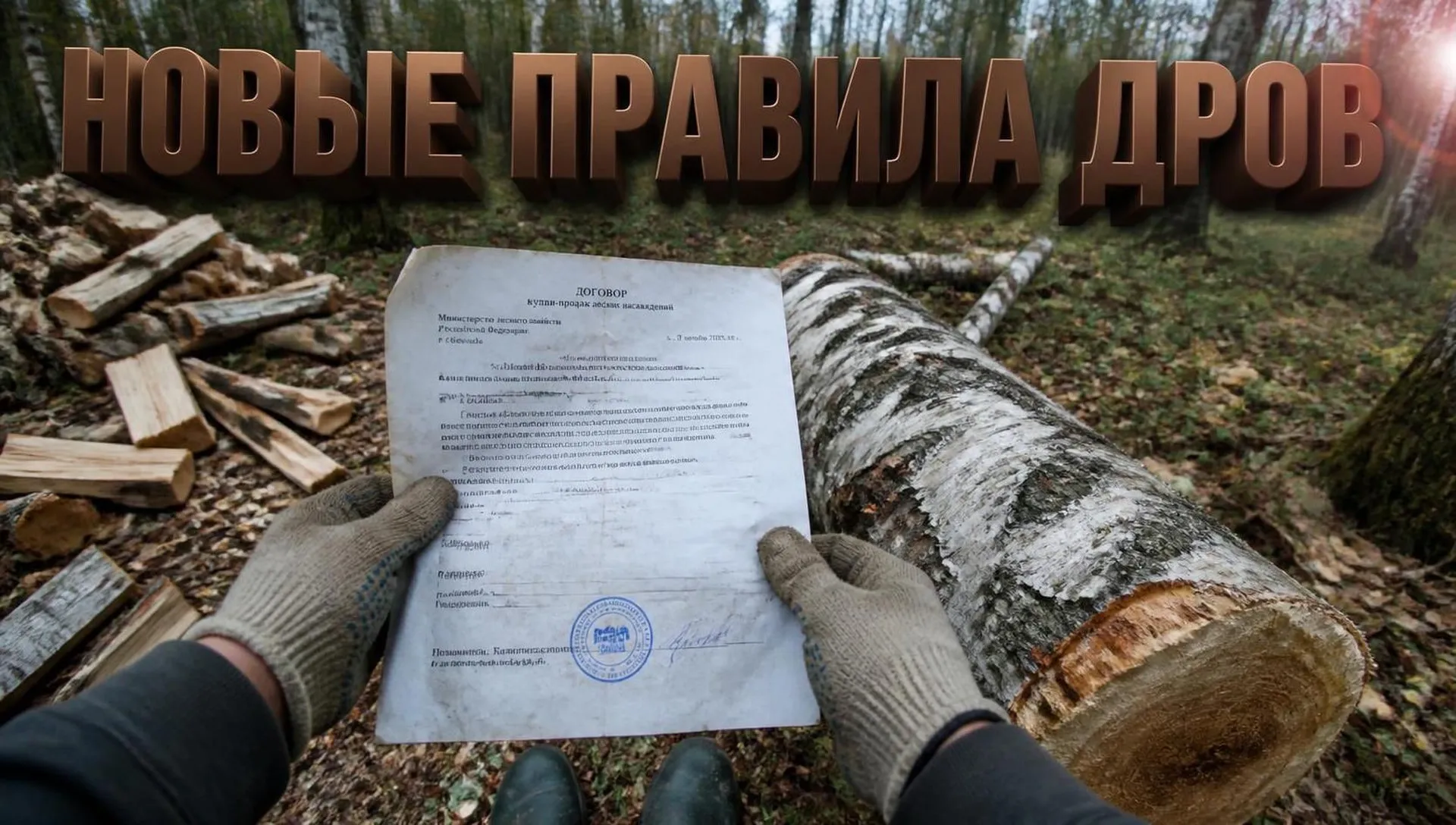 Новые правила заготовки дров в 2026 году: что важно знать