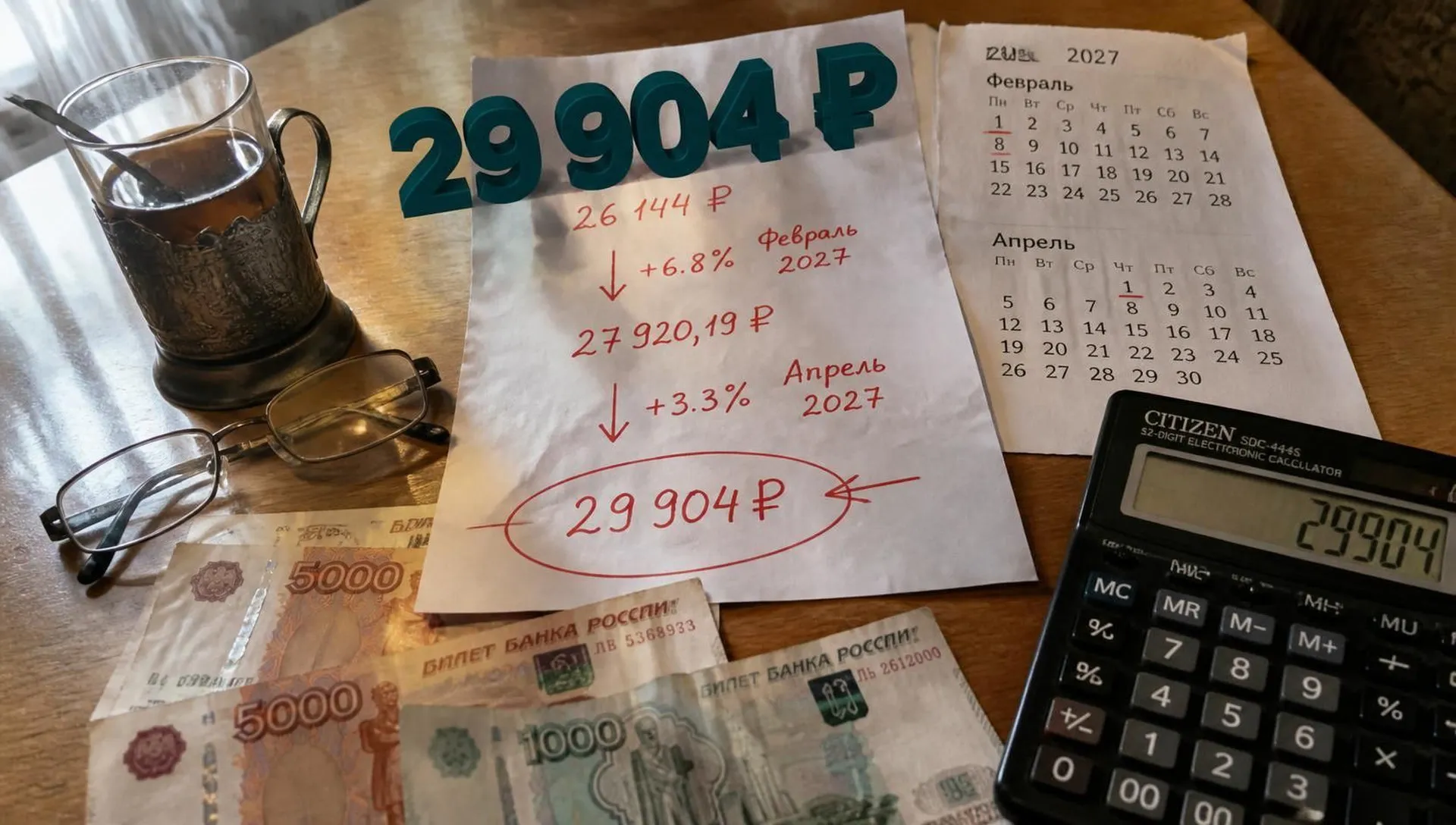 Пенсии 2027–2029: индексация и размер выплат
